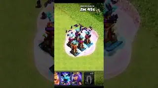 Bat Spell vs Hidden Tesla in clash of clans #shorts #clashofclans #memes