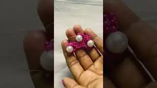 Hexagon model jewellery making at home/How to make an easy & simple method of jewellery use pearl 