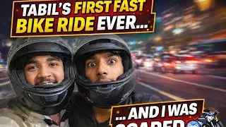‘’Tabil ‘s First fast bike ride…ever and I was scared 😰🏍️