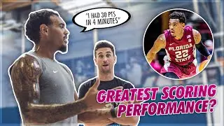 How He Scored 30 Points In 4 Minutes In a College Game!!