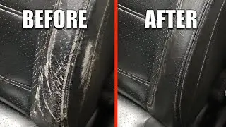 EASY Repair split leather car seat | Invisible patch repair leather car seat | Fiat Barchetta