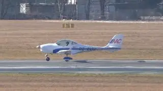 AAC Aquila A210 landing at Graz Airport | OE-CUU