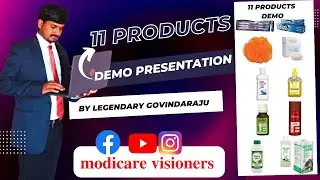 11 amazing products Demo kannada  in 1 video by Legendary Govindaraju modicare Visioners youtube