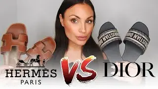 HERMES ORAN SANDALS VS DIOR DWAY SANDALS // REVIEW // COMPARISON