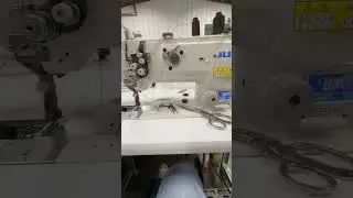Winding a bobbin on an industrial sewing machine#windingabobbin #bobbin #juki8700 #jukisewingmachine