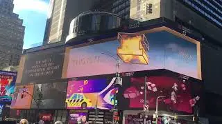 LED outdoor advertising large screen, New York Times Square, naked eye 3D, LED display【LCF】