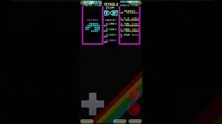 Gameplay tetris 2 on Zx spectrum emulator