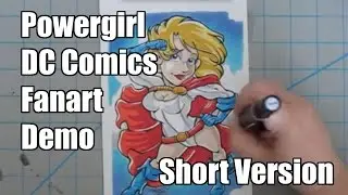 Powergirl DC Comics Fanart Demo [Short Version] | Rated 13+