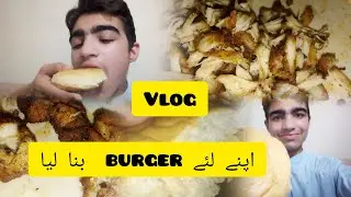 Making simple burger for my self : food blog : healthy lifestyle routines : summer vlogging