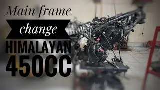 Himalayan 450cc Main frame change, accidental ￼￼#RoyalEnfield #450ccHimalayan #RightSidePulling