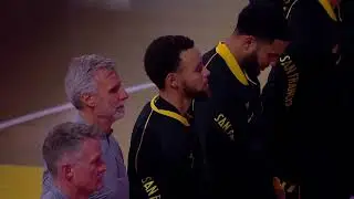 Steve Knill sings the National Anthem for the Golden State Warriors Nov. 24th, 2023.