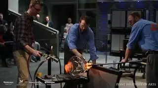 Free glassblowing demos at the FIA