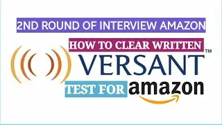 Written versant test for amazon | Online Assessment Test | 2nd Round of Interview | VCS & CSA.