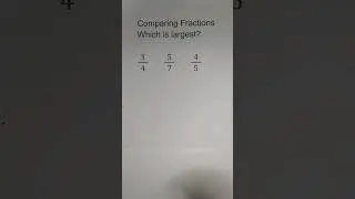 Comparing Fractions #math