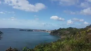 View of Tenby via the Pembrokeshire Coastal Path near Trevayne Farm