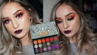 Fall Makeup Tutorial Using NEW Fright Halloween Eyeshadow Palette | Jenn Lee
