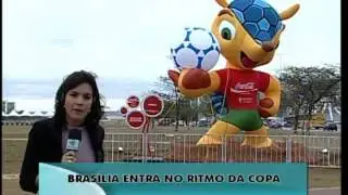 Mascote da Copa de 2014 chega a Bras&iacute;lia