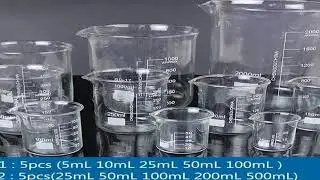 1set Lab Borosilicate GLass beaker all sizes chemical experiment Laboratory Equipment All sizes