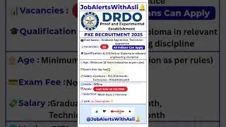 🔥 DRDO Apprentice Recruitment 2025 | 50 Posts | B.Tech/Diploma Eligible | Apply by 19 Oct #Ep150