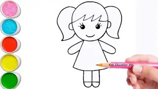 Cute Baby Drawing Painting Colouring for kids Toddlers Easy Beautiful step by step Colourful Drawing