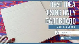 Best use of cardboard | Cardboard craft | Paper Art Directory #cardboardcraft #tipsandtricks #artist