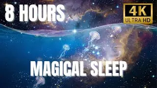 Sea of Stars 🌟 8 Hours Ocean x Space Sleep Music ♫ Magical Dreamscape 4K