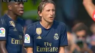 Modric Red Card vs Celta Vigo 17/08/2019