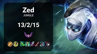 Zed vs Xin Zhao JUNGLE - KR MASTER Patch 15.13