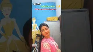 GRWM🩷🫶 Makeup tutorial for beginners #saree #viral #shorts #love #trending