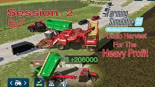 Potato Harvest Meck Heavy Profit on playing Farming simulator 23, FS 23 Session 2, Ep 7