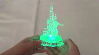 Halloween Christmas Gift Colorful Beautiful LED Light of with Ice Sculpture + Girl