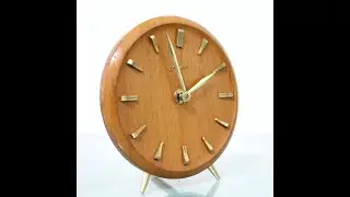 PHOTOSHOOT KIENZLE HAID Mantel Top Clock Iconic Model! Vintage 5 Jewels High Gloss! 1960s