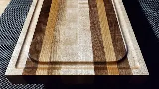 Heavy Side Grain Maple Walnut Cherry Cutting Board