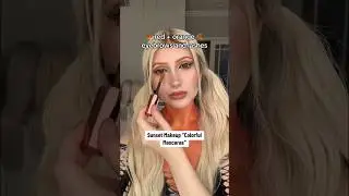 Красные + оранжевые брови и ресницы 👻