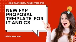 FYP Proposal Template 2025 | IT & CS Final Year Project Guide | Punjab University