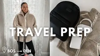TRAVEL PREP VLOG: prep & pack with me for DENVER, CO! my packing list for a carry on, tips & tricks!