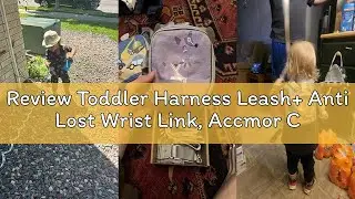 Review Toddler Harness Leash+ Anti Lost Wrist Link, Accmor Cute Dinosaur Kids Harness with Leash, Fo