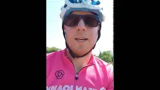 Riding Past a Community Garden in Toronto