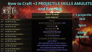 [PoE] Make Divines Fast! +3 All Projectile Skills Amulets Tutorial!