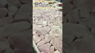 Blue agate stone slabs are under production today #