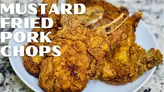 How to Make Fried Pork Chops | Mustard Fried Pork Chops | Deep Fried Pork Chops |  Soul Food