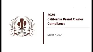 California Alcohol Compliance for Brand Owners