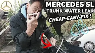 Mercedes SL &mdash; протечка в багажнике. Простое и недорогое решение! Сделайте это сейчас, до наступле...