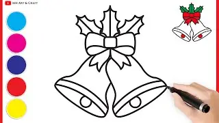 HOW TO DRAW A CHRISTMAS BELL CUTE AND EASY / Christmas Drawing #3