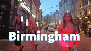 Sunday evening walk in Birmingham | Temple street | Temple Row | Colmore Row | Bennetts Hill