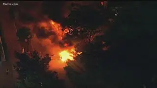 Peaceful protests in Atlanta devolve into car fires, looting in cover of night