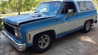 I shaved off half of my Mustache! How long before Mrs PIB will notice? More painting on 1976 Blazer!