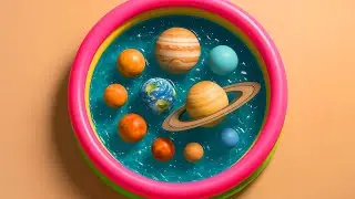 Kids Learn | Planets with Toys & Real Planets | Planets Names & Cool Facts | Learn Preschool