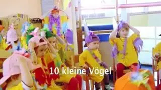 Zehn kleine Vögel sitzen auf dem Dach -  Kinderspruch -  Kinderkrippe KITA Bad Waltersdorf