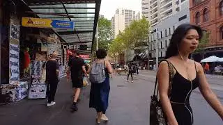 Sydney City Walk from Town Hall to Paddy's Market